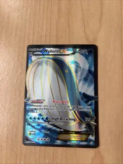 Pokemon Wailord EX 147/160 Full Art Ultra Rare Holo Card XY Primal Clash TCG - Image 1