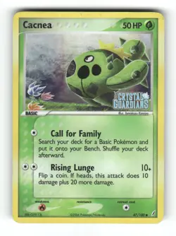 Cacnea - 47/100 - Crystal Guardians - Pokemon - Common - LP - Image 1