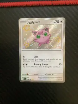 Pokemon TCG - Jigglypuff 198/091 Paldean Fates - Baby Shiny Rare Holo - NM - Image 1
