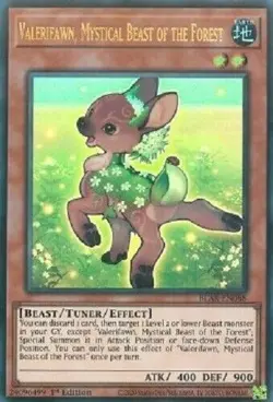 Valerifawn, Mystical Beast of the Forest BLAR-EN068 Ultra Rare 1st Ed Yugioh - Image 1