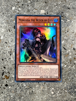 Yugioh TCG Morgana the Witch of Eyes DUAD-EN026 Super Rare 1st Edition EU NM-M - Image 1