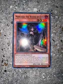 Yugioh TCG Morgana the Witch of Eyes DUAD-EN026 Super Rare 1st Edition EU NM-M - Image 3