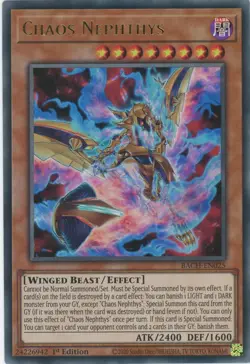 Yugioh BACH-EN025 - Chaos Nephthys - Ultra Rare - Image 1