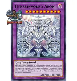 Yugioh! 1x Hyperinvoked Aeon CORI-EN033 Secret Rare 1st Ed NM - Image 1