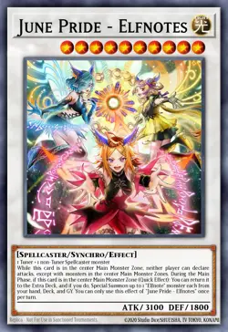 Yugioh CORI-EN035 - Elfnote June Pride - Ultra Rare - Image 1