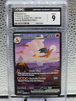 2023 Pokemon S & V 151 Special Illustration Rare #199 Charizard ex CGC 9 MINT - Image 1