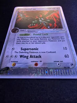 Aerodactyl EX Sandstorm Holo Card 94/100 - Image 2