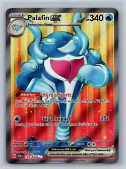 Palafin ex 193/167 Ultra Rare Twilight Masquerade Pokemon Card Near Mint - Image 1