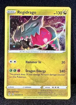 🔥Regidrago 124/203 “Cosmos Holo” (Misc Cards & Prod) Pokemon PROMO Treasure! - Image 1