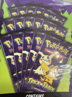 Pokemon Cards Trick Or Treat 3 Card Packs 5 of Them - Image 1