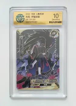 KaYou Naruto TCG CCG Trading Card Uchiha Itachi SSP NR-CR-013 CCG 10 Gem Mint - Image 1