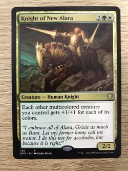 Knight of New Alara MTG Magic the Gathering Card NM Mint Dominaria Commander DMC - Image 1