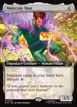 Molecule Man (Extended Art) Commander: Marvel Super Heroes Regular Playtest Card - Image 1