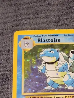 Pokemon Unlimited Edition Base Set Blastoise 2/102, Holo, HP Condition! - Image 3