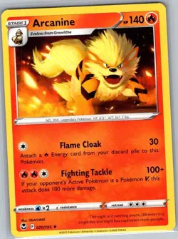 Arcanine 020/195 Non Holo SWSH12: Silver Tempest - Pokemon Card - NM - Image 1