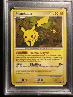 2007 Pokemon Mysterious Treasures Pikachu #94 /123 Regular PSA 5 EX Base Set - Image 3