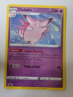 Clefable 064/185 Rare Vivid Voltage Pokemon Near Mint - Image 1