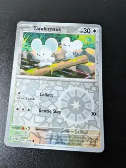 Tandemaus 073/091 Common Paldean Fates Pokemon Reverse Holo Near Mint - Image 1