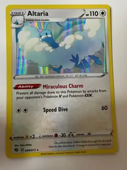 Altaria 049/073 Holo Rare Champion's Path Pokemon Holo Near Mint - Image 1