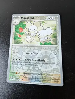 Maushold 168/193 Uncommon Paldea Evolved Pokemon Reverse Holo Lightly Played - Image 1