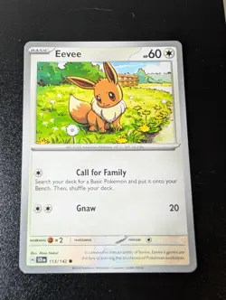 Eevee 113/142 Common Stellar Crown Pokemon Near Mint - Image 1
