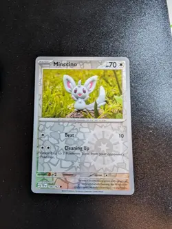 Minccino 136/162 Common Temporal Forces Pokemon Reverse Holo Near Mint - Image 1