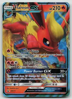 Pokemon Flareon GX - SM171 Sun & Moon Promo Promo Holo MP - Image 1