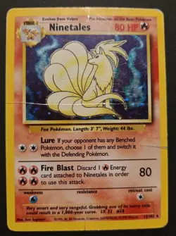 Ninetales Holo XY - Evolutions 15/108 Pokemon Card Damaged - Image 1