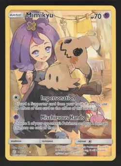 Mimikyu (Secret) 245/236 Pokemon TCG SM - Cosmic Eclipse LP - Image 1