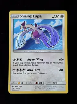 Pokemon TCG Shining Lugia SM82 Holo Rare 2017 Shining Legends Promo - Image 1