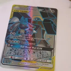 Pokemon Lucario & Melmetal GX TAG TEAM Full Art Ultra Rare Holo 203/214 HP 260 - Image 5