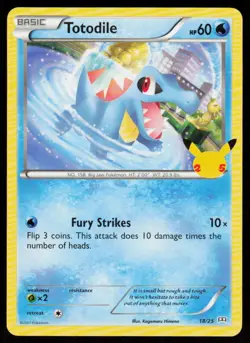 Totodile 018/025 Promo McDonald's 25th Anniversary Promos Pokemon Near Mint - Image 1