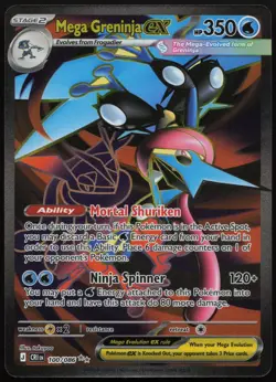 Mega Greninja ex 100/086 Ultra Rare Chaos Rising Holo Near Mint - Image 1