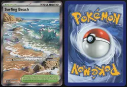 Surfing Beach 114/086 Ultra Rare Chaos Rising Holo Near Mint - Image 3
