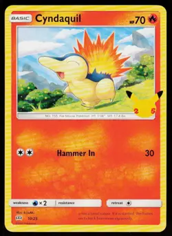Cyndaquil 010/025 Promo McDonald's 25th Anniversary Promos Pokemon Near Mint - Image 1