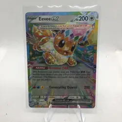 Pokemon Prismatic Evolutions Eevee ex 075/131 Double Rare Holo NM - Image 1