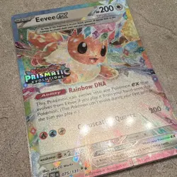 Eevee ex 075/131 Prismatic Evolutions Holo Promo English Pokemon TCG - Image 1