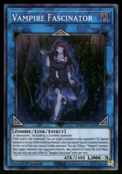 Vampire Fascinator BACH-EN048 Super Rare Battle of Chaos Yu-Gi-Oh 1st Edition NM - Image 1