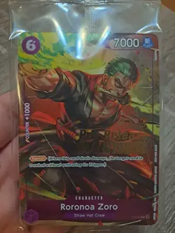 Roronoa Zoro OP-06 Pre-Release Winner Promo SEALED P-045 One Piece Card English - Image 2