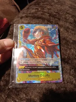 One Piece Monkey D Luffy OP07-109 SR English STILL SEALED - Image 1