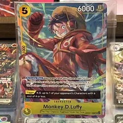 One Piece TCG Monkey D. Luffy OP07-109 SR Promo Illustration Box Vol.3 Sealed - Image 2