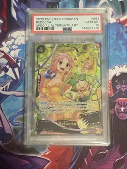 2025 ONE PIECE PRB02 EN #091 Rebecca SP PSA 10 Special Alternate Art - Image 1