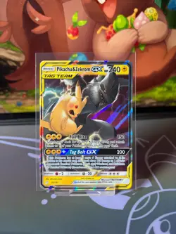 Pikachu & Zekrom GX - 33/181 - Team Up - Pokemon TCG Card LP Rare Holo Tag Team - Image 1