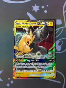 Pikachu & Zekrom GX - 33/181 - Team Up - Pokemon TCG Card LP Rare Holo Tag Team - Image 2