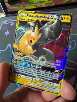 Pikachu & Zekrom GX - 33/181 - Team Up - Pokemon TCG Card LP Rare Holo Tag Team - Image 4