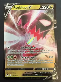 Regidrago V 135/195 Holo - SWSH12: Silver Tempest - Pokemon TCG - NM - Image 1
