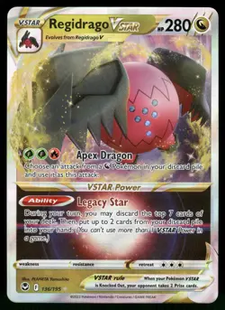 Regidrago VSTAR 136/195 Holo VSTAR Rare Silver Tempest Pokemon NM - Image 1