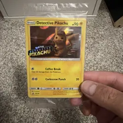 Detective Pikachu [Stamped] #SM190 Pokemon Promo Sealed TCG Holo Foil - Image 1