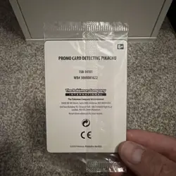 Detective Pikachu [Stamped] #SM190 Pokemon Promo Sealed TCG Holo Foil - Image 2