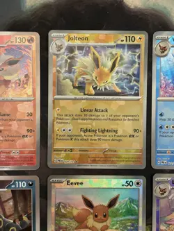 Prismatic Evolutions Complete 9 Card Eevee-lutions Poke Ball Holo Set Pokemon - Image 3